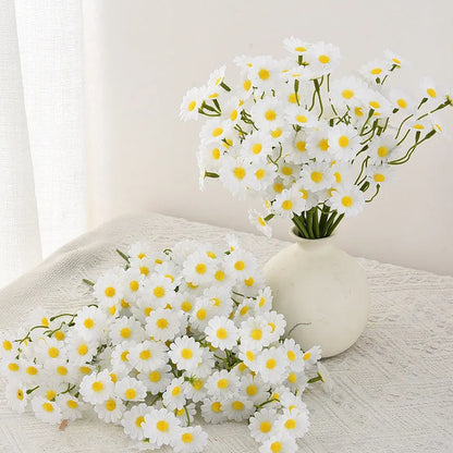 Beige silk chrysanthemum bouquet for wedding dress, photography props, and home clothing decoration