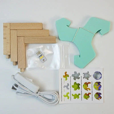 Bedside Moon Spherical Simple Small Table Lamp in various colors with USB interface