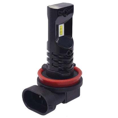 H11 H8 CSP 80W high power automotive LED front fog lamp with aviation aluminium housing.