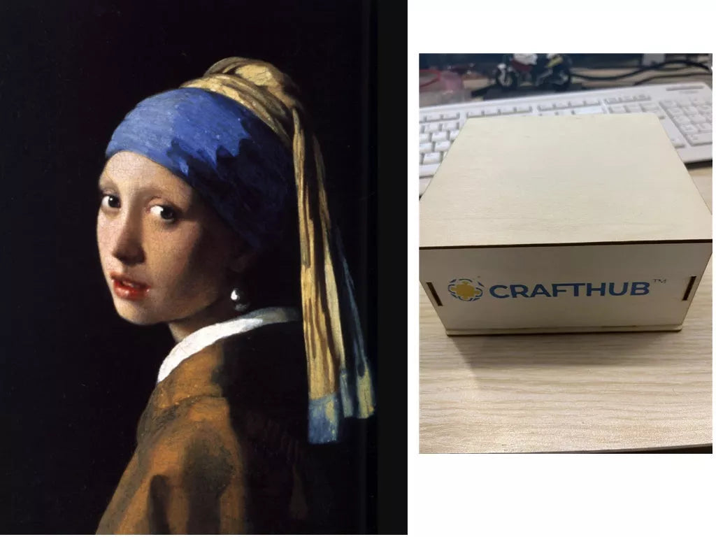 Animal Puzzle Craft Hub A3 Size Wooden Box for puzzle storage and organization