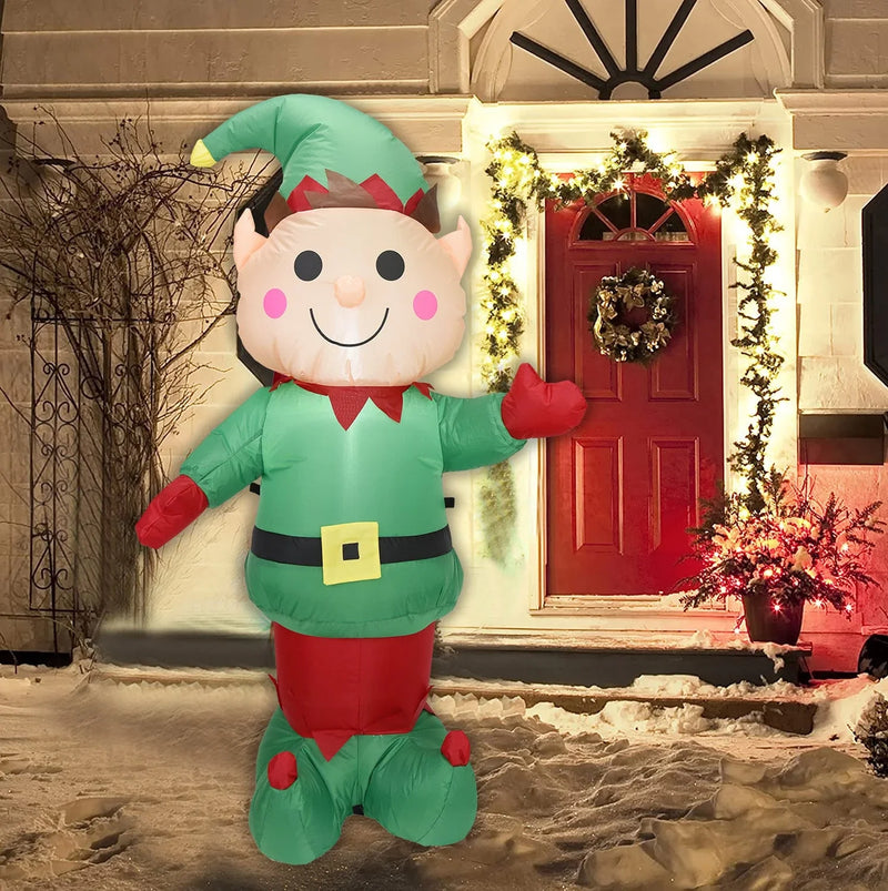 Festive Christmas Inflatable Bear - Magical Holiday Decoration