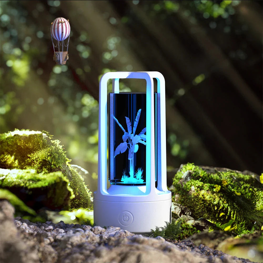 Stylish 2-in-1 Acrylic Lamp and Bluetooth Speaker with Touch Controls and Versatile Designs