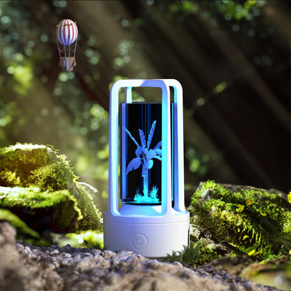 Stylish 2-in-1 Acrylic Lamp and Bluetooth Speaker with Touch Controls and Versatile Designs