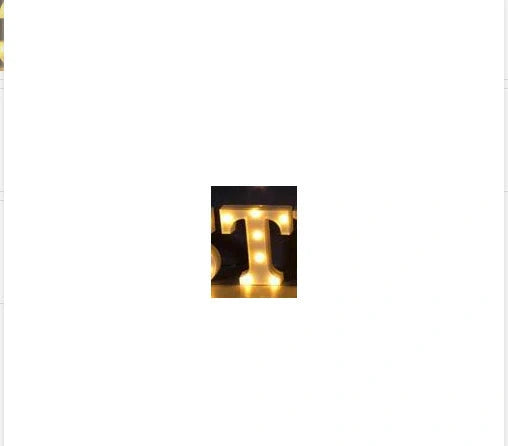 Luminous LED Letter Number Night Light with remote control for weddings and parties