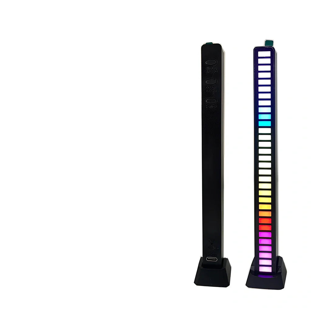 Voice control car atmosphere light bar with music rhythm sync feature and acrylic shell