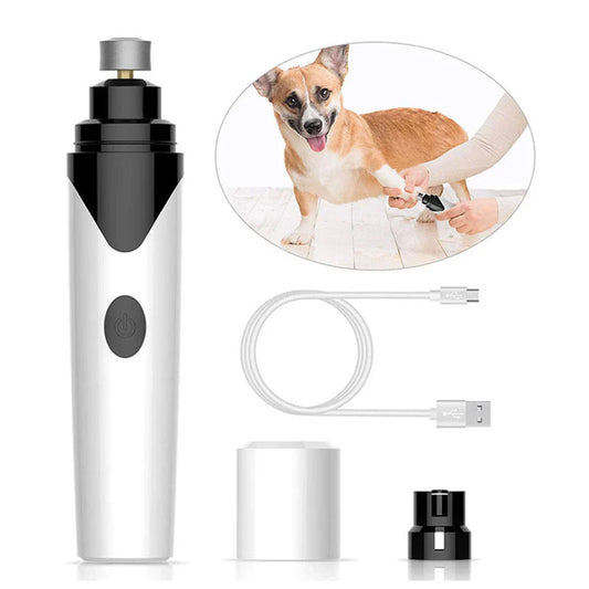 Electric pet nail grinder with low vibration and quiet operation, suitable for cats, small and medium dogs, and other furry pets