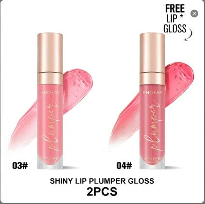 PHOFAY Shiny Lip Plumper Gloss for fuller, glossy lips