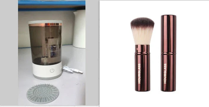 Automatic Electric Makeup Brush Cleaner with USB Charging - Powerful and Gentle Spin Cycle Removes Deep-Seated Makeup, Oil, and Impurities from Brushes of All Shapes and Sizes