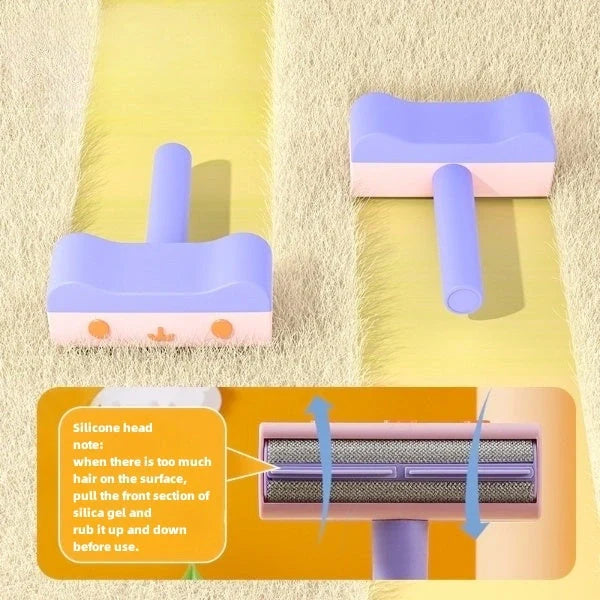 2-way pet hair roller remover for furniture cleaning