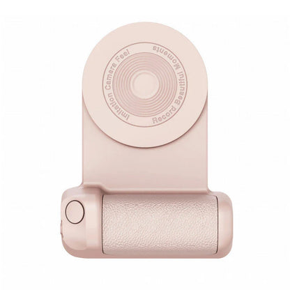 Versatile magnetic camera phone holder with rotatable design, secure grip, and ergonomic handle for stable mobile photography