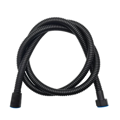 Water saving filter shower head with 1.5m stainless hose in black or white filter models