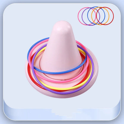 Children's balance training toy with bright colors and tactile dots for sensory development