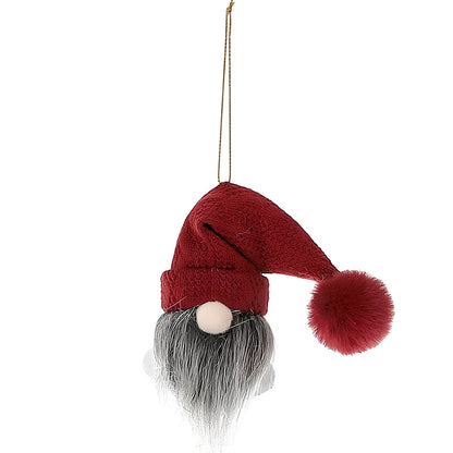 Wrought iron Christmas bell decorations with cloth accents in six colour variations