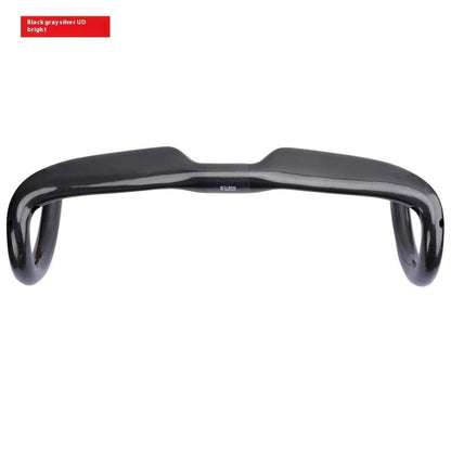 Carbon fibre road bike drop handlebar in black grey silver with width options 400mm 420mm 440mm