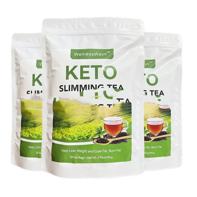 28 Day Slim Flat Tummy Tea variety pack for women's herbal detox and wellness programme