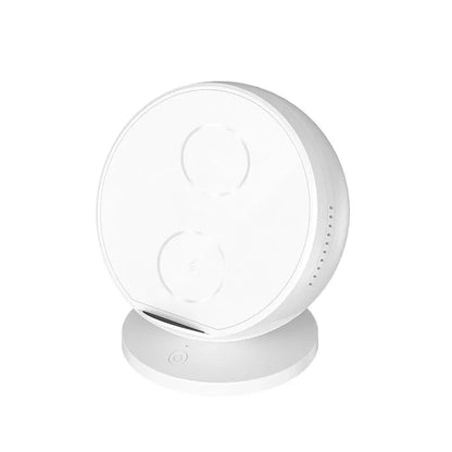 XC-11 black wireless phone charger holder with Bluetooth speaker, dimensions 123x114x101mm
