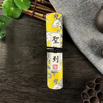 Oxford cloth student pencil case in court style measuring 285mm by 200mm