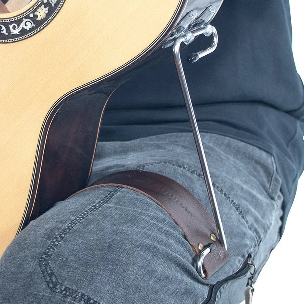 Left handed and right handed portable piano stool for spinal support.