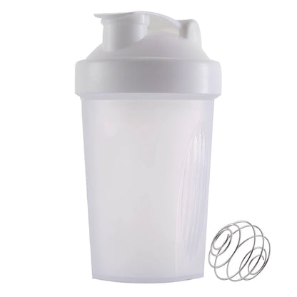 400ml sport shaker bottle with screw cap in multiple colour options showing 16.5cm height