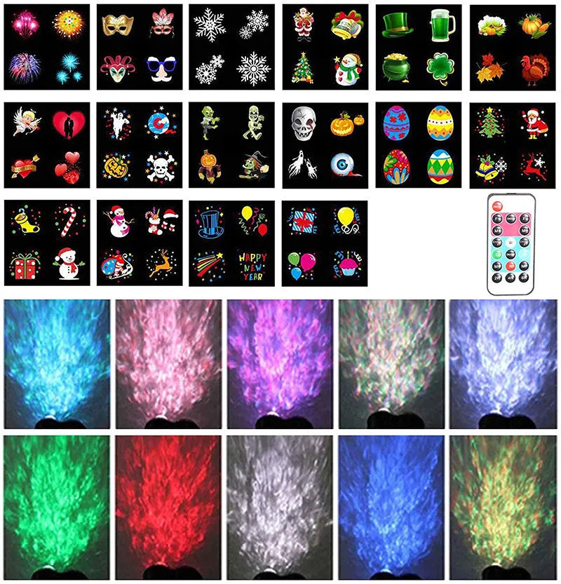 Outdoor waterproof double tube animated watermark light with IP65 rating and soft LED illumination