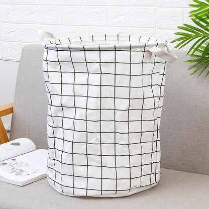 European-style cotton linen laundry basket in elegant designs for stylish home organization