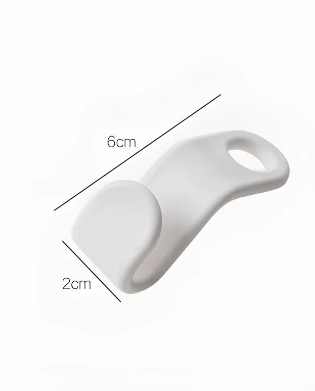 Plastic closet stack hanger rack with 6cm connectors for vertical wardrobe organisation