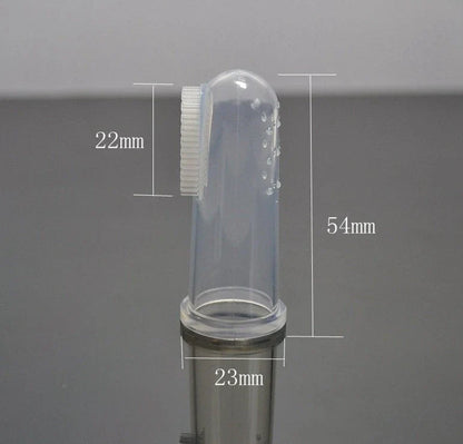 Premium Finger Toothbrush for Pets made of durable silicone for gentle and effective dental cleaning