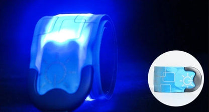Rechargeable Nylon LED Sports Bracelet in multiple colors for night safety