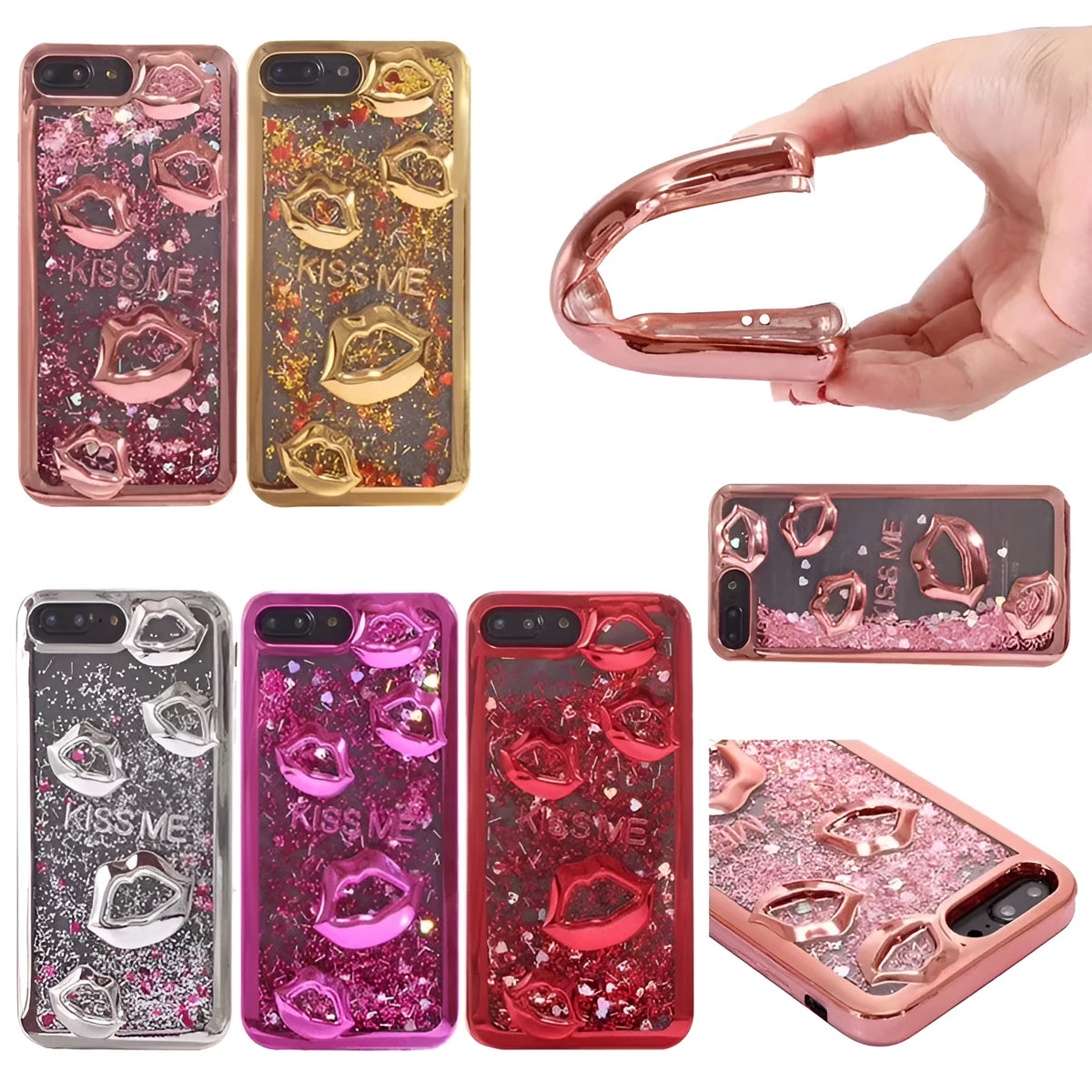 Huawei P series 3D lip TPU phone case in multiple colour options