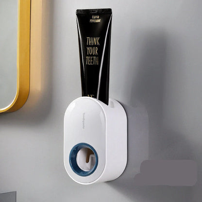Automatic Wall-mounted Toothpaste Squeezer in multiple colors, easy nail-free installation