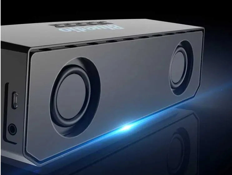Black BS-6 cloud smart speaker with 52mm drive unit, dimensions 227x68x74mm