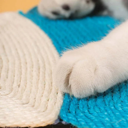 Premium cat scratching pad with durable sisal fabric and cactus-shaped design to protect furniture and satisfy your feline's natural scratching needs