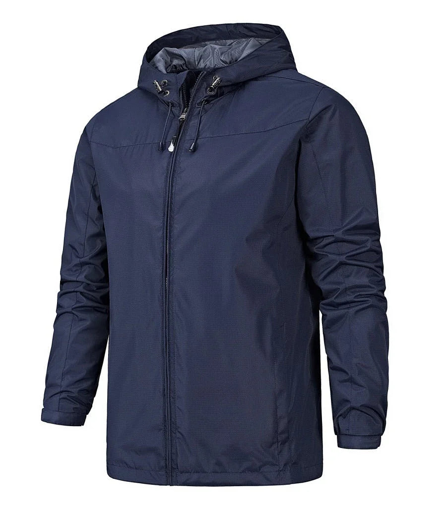 A versatile outdoor jacket with windproof and waterproof protection for all-season wear