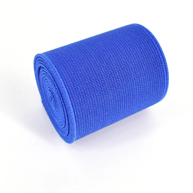 5cm wide fashion colour elastic band in ten colours including black, brown and royal blue