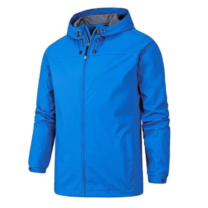 A versatile outdoor jacket with windproof and waterproof protection for all-season wear
