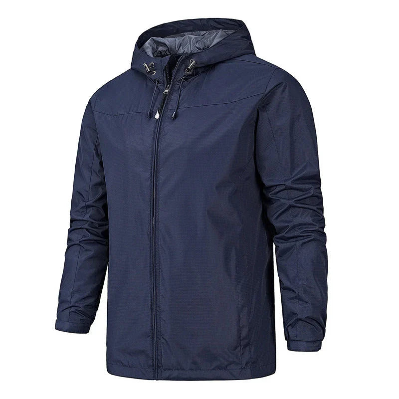 A versatile outdoor jacket with windproof and waterproof protection for all-season wear