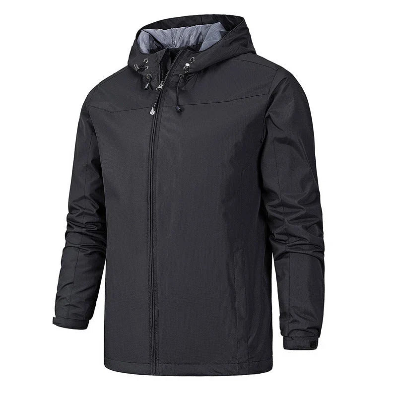 A versatile outdoor jacket with windproof and waterproof protection for all-season wear
