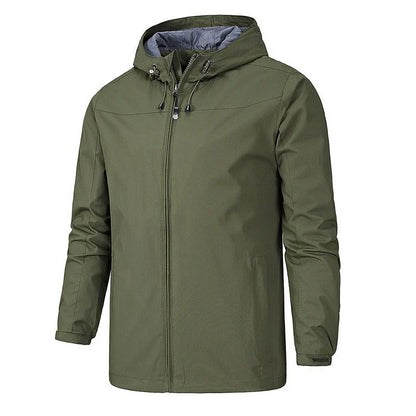 A versatile outdoor jacket with windproof and waterproof protection for all-season wear