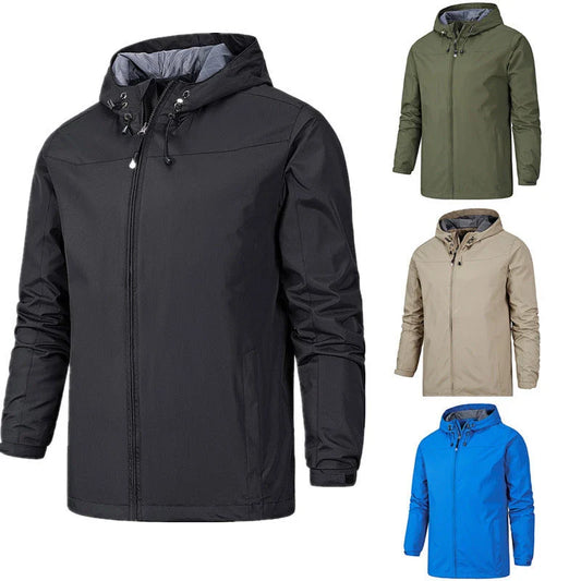 A versatile outdoor jacket with windproof and waterproof protection for all-season wear