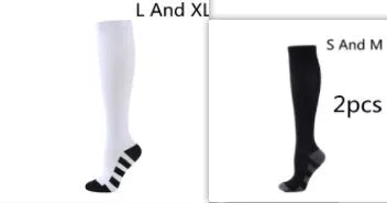 Athletic compression socks with three-bar design for men and women