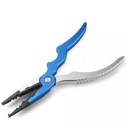 Aluminum alloy fishing gear in red, blue, and green colors