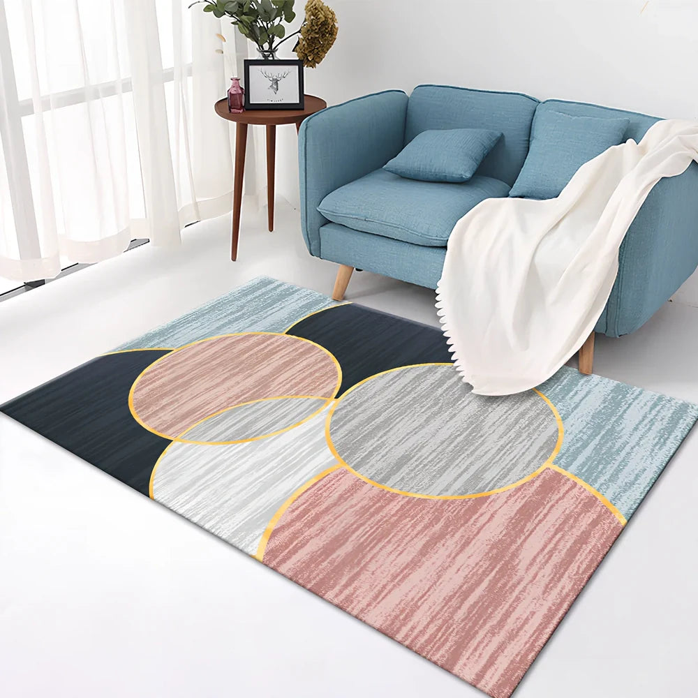 Rectangular crystal velvet carpet in charcoal grey showing textured surface and straight edges