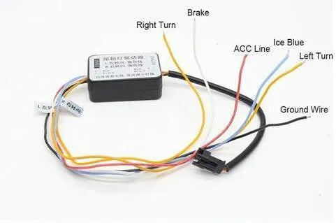 12V LED strip light for car and motorcycle in blue or red, available in 90cm, 120cm and 150cm lengths