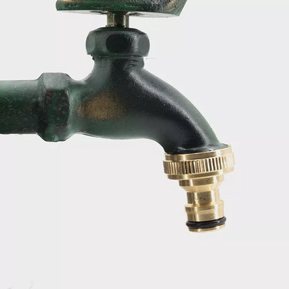 Brass animal garden faucet for outdoor watering in various colors