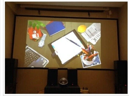 Premium folding movie projector screen made of high-quality polyester for clear, vivid home entertainment