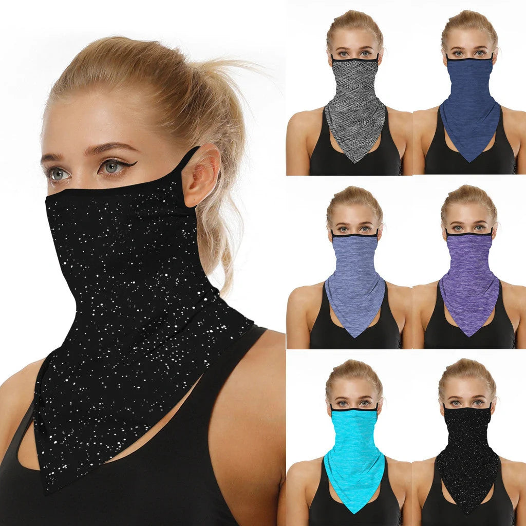 Magic triangle scarf in various colors for outdoor sports
