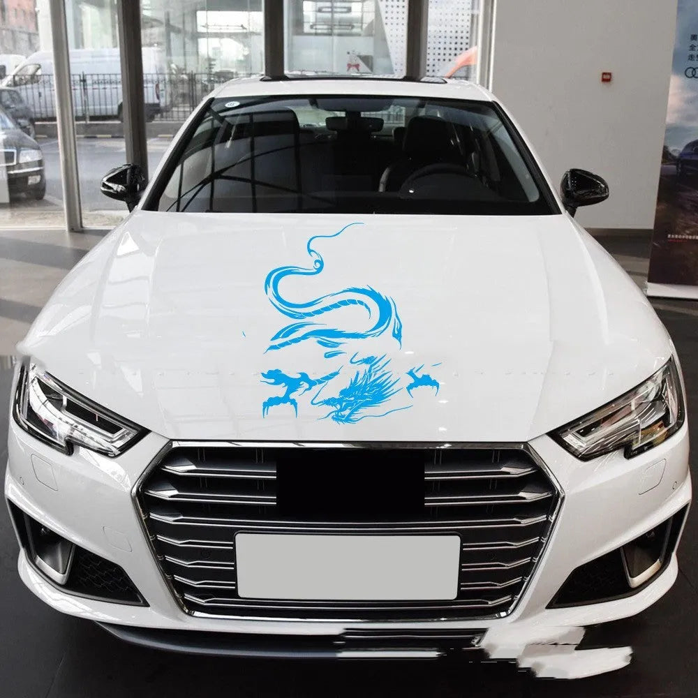 50x36 cm dragon design car body sticker on PET film for front end vehicle modification