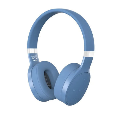 Folding wireless Bluetooth sports headset in black with 40mm speakers and adjustable headband