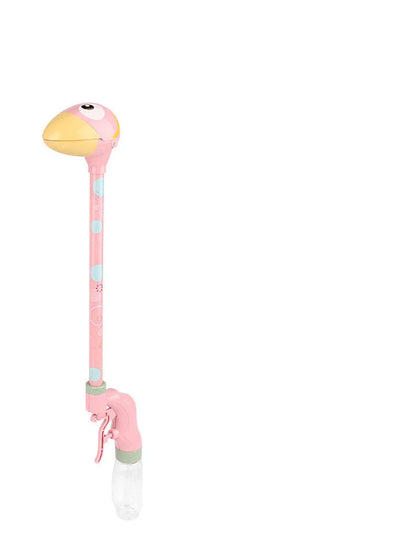 Colorful dinosaur and flamingo-shaped water blasters for kids, perfect for summer water battles and outdoor fun