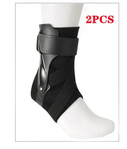 Premium Ankle Support Brace with Dual Molded Structure, Grip Tech, and X-Strap Stabilizers for Maximum Ankle Stabilization and Protection